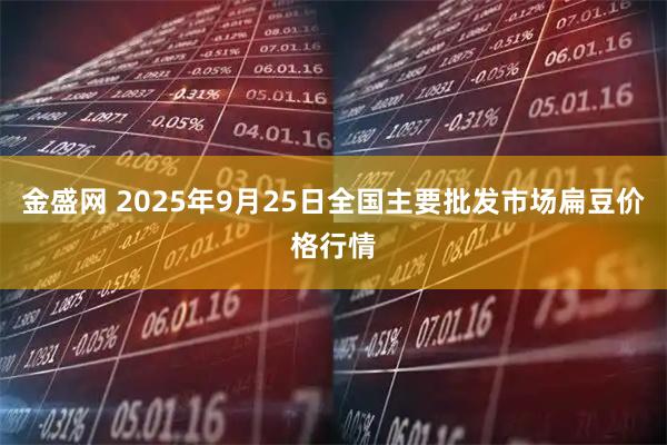 金盛网 2025年9月25日全国主要批发市场扁豆价格行情
