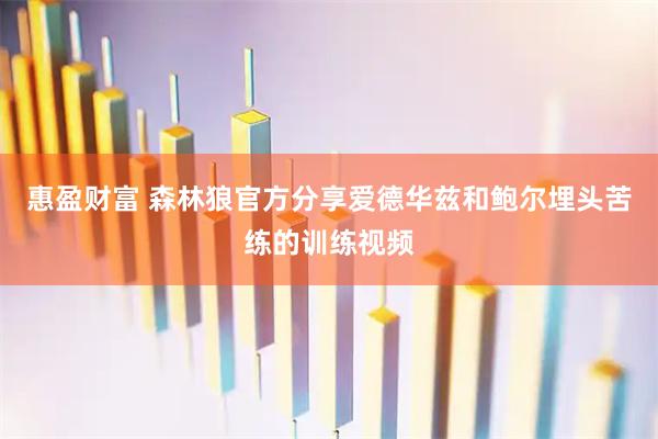 惠盈财富 森林狼官方分享爱德华兹和鲍尔埋头苦练的训练视频
